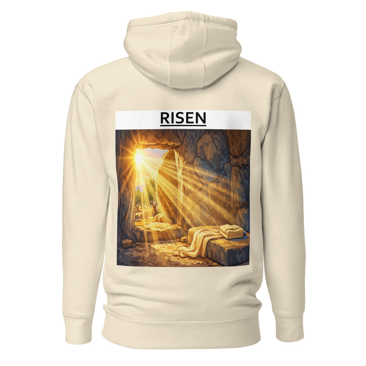 risen christian hoodie front view