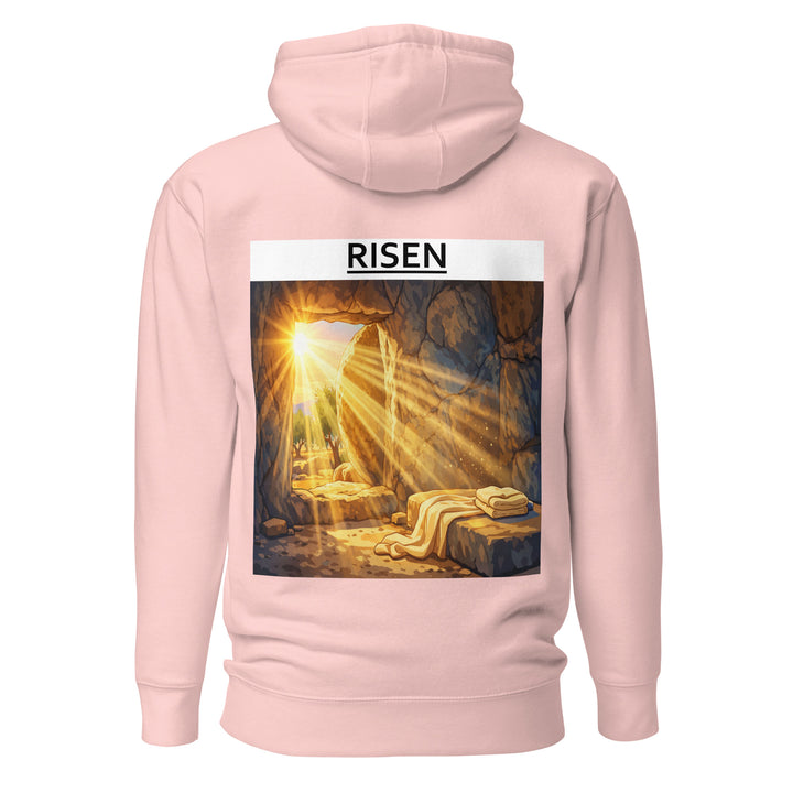risen christian hoodie front view