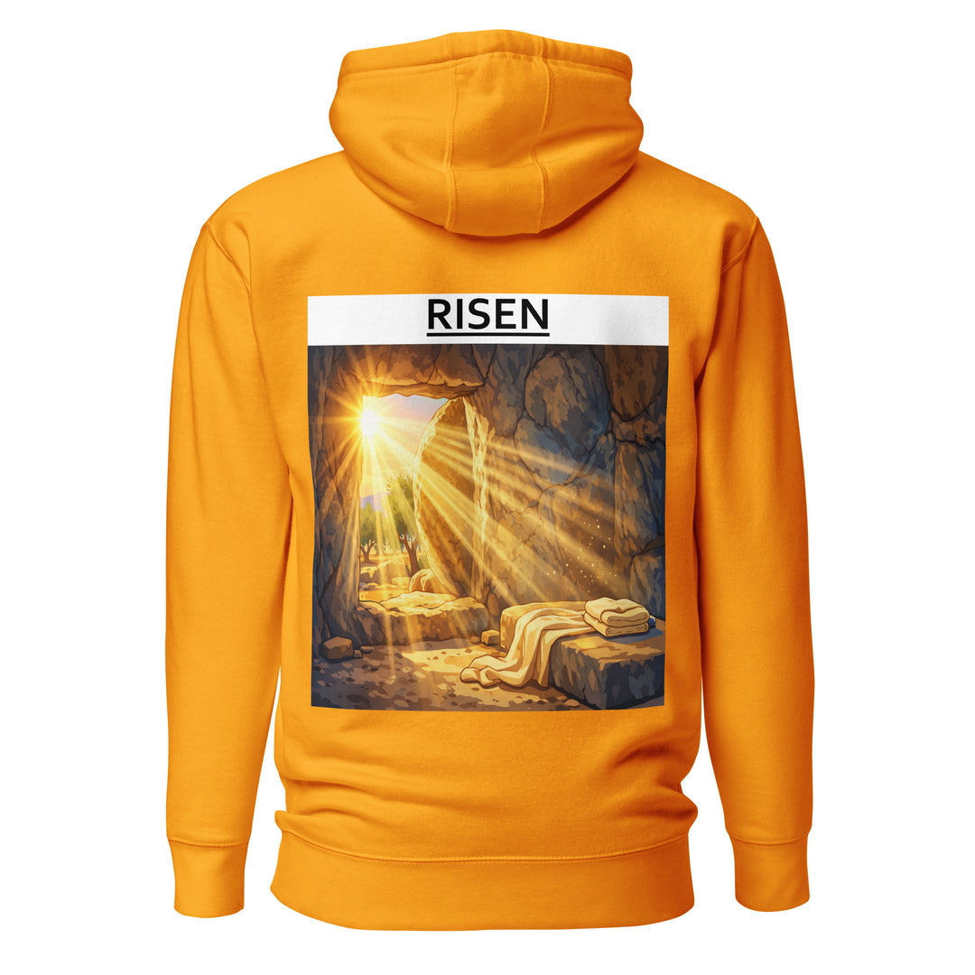 risen christian hoodie front view